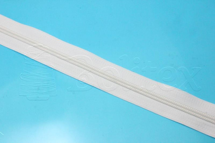 Fita fechos nylon 6.7mm - Cor 100 Branco
