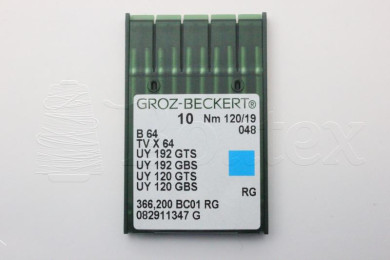 Dez Agulhas GROZ-BECKERT - B64/TVX64/UY192GTS  120