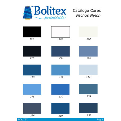 Fecho nylon 4mm s/divisivel 