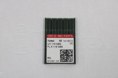 Dez Agulhas GROZ-BECKERT - UY118GBS/FLX118GBS   80