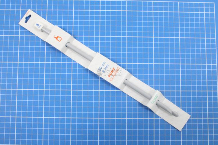 Agulha Tricot / 8,00mm - 30cm c/barbela / Pony