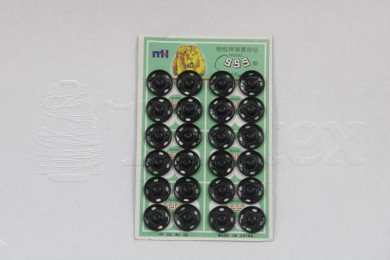 Mola pressão de coser n.7 17mm preta Bliester c/24