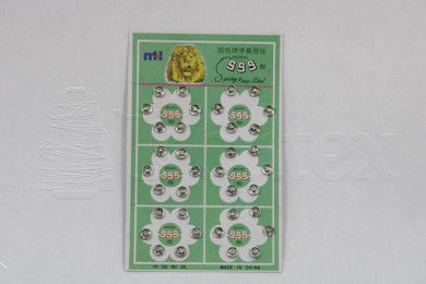 Mola pressão de coser n.0 6mm niquelada Bliester c/36