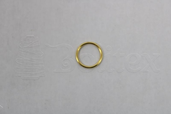 Anilha alça soutiens metalica 10mm ref.581207.010 cor 100 dourado