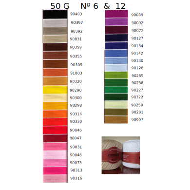 Novelos Crochet - 50g / Cores