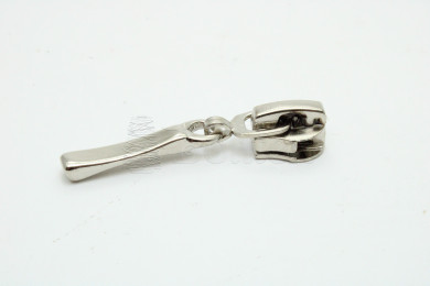 Cursor fechos espiral 6mm automatico patilha comprida Niquelado