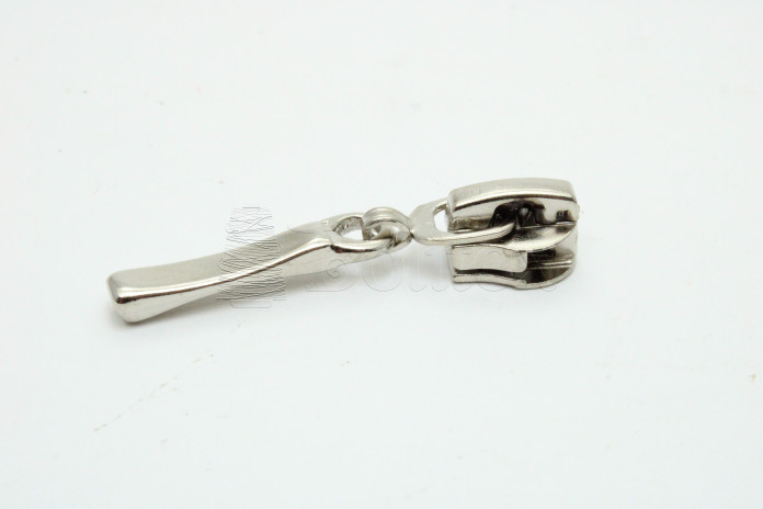 Cursor fechos espiral 6mm automatico patilha comprida Niquelado