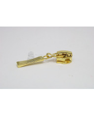 Cursor fechos espiral 6mm automatico patilha comprida Dourado