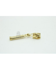 Cursor fechos espiral 4mm automatico patilha comprida Dourado