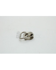 Cursor de Fechos Espiral 6mm patilha livre meia lua niquelado