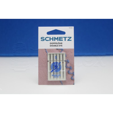 Agulha máquina doméstica SCHMETZ DOUBLE EYE 90 B5