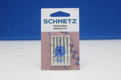 Agulha máquina doméstica SCHMETZ DOUBLE EYE 90 B5