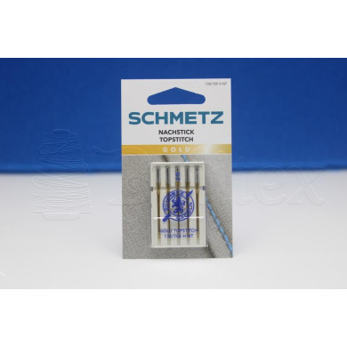 Agulha máquina doméstica SCHMETZ TOPSTITCH GOLD 90 B5