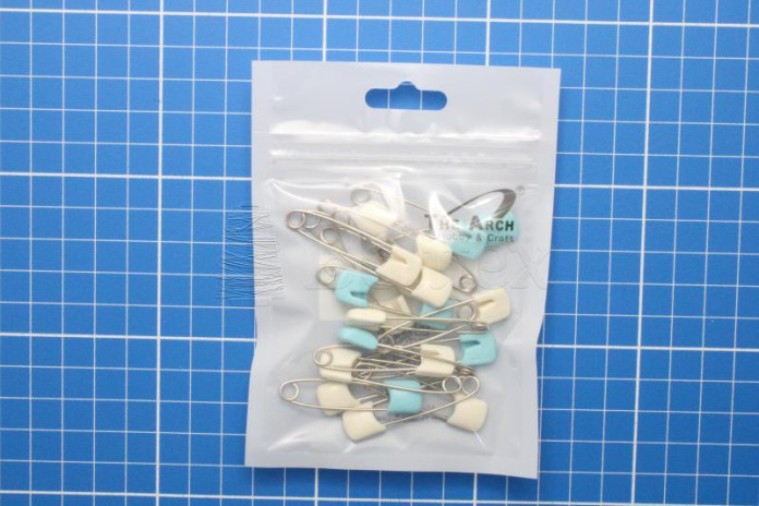 Alfinetes Segurança Prateado c/cabeça plástica - 43mm Cx20