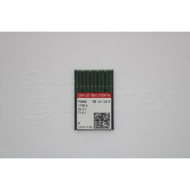 Dez Agulhas GROZ BECKERT - 1738/16X257/16X231  120 Dez Agulhas GROZ BECKERT - 1738/16X257/16X231  120
