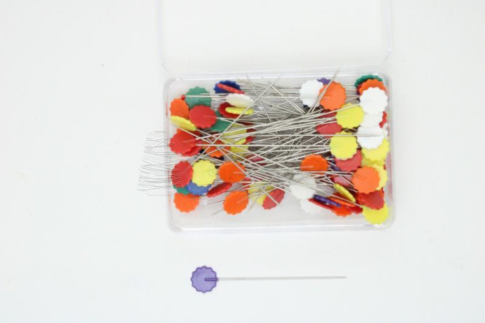 Alfinetes Patchwork / 42 x 0,6mm - cab.colorida cx100