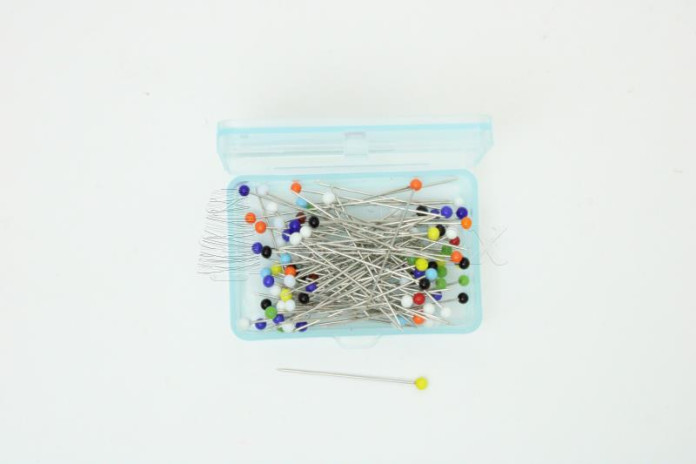 Alfinetes cab.colorida 3,16mm - 35mmx0,6mm Cx.100