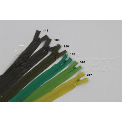 Fechos invisíveis | cores