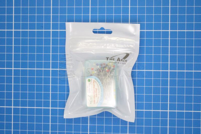 Alfinetes cab.colorida 3,16mm - 35mmx0,6mm Cx.100