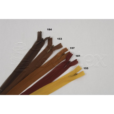 Fechos invisíveis | cores