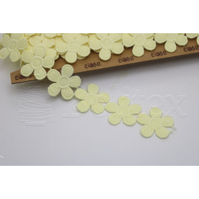 Fita Flor Margarida Guipur  – Cor 80 Amarelo