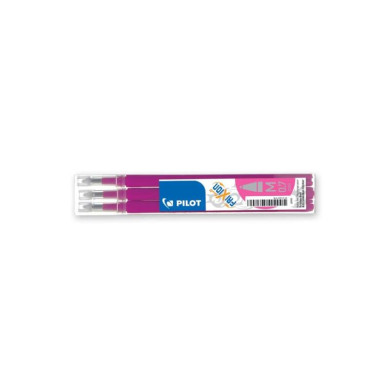 Recarga para caneta Rosa sai com vapor / FRIXION PILOT - conj. 3un