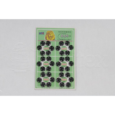 Mola pressão de coser n.3 10mm preta Bliester c/36