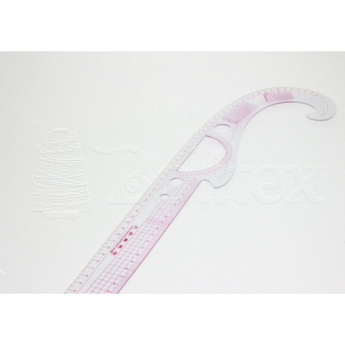 Régua de curvas Burmester / Acrílico Flexível - 55cm