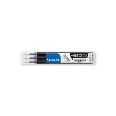 Recarga para caneta Preto sai com vapor / FRIXION PILOT - conj. 3un