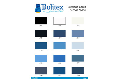 Fechos nylon 6mm c/divisivel espiral