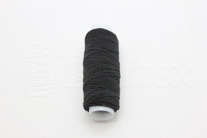 Elastico Franzir Preto Tubo 10mts
