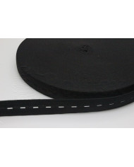 Elastico Fita Caseada 20mm Preta 30mts/rolo