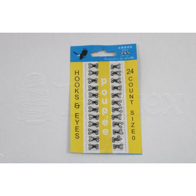 Colchetes nº0 / Pretos