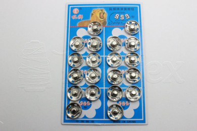 Mola pressão de coser n.5 14mm niquelada Bliester c/20