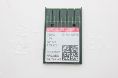 Dez Agulhas GROZ-BECKERT 134/DPX5/ GEBELUB/GEBEDUR 100