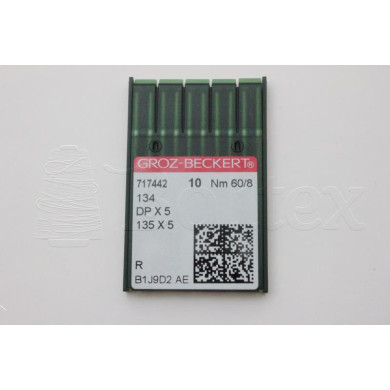 Dez Agulhas GROZ-BECKERT - 134/135X7/135X5  60 Dez Agulhas GROZ-BECKERT - 134/135X7/135X5  60