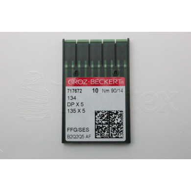 Dez Agulhas GROZ-BECKERT - 134/135X7/135X5/FFG  90 Dez Agulhas GROZ-BECKERT - 134/135X7/135X5/FFG  90