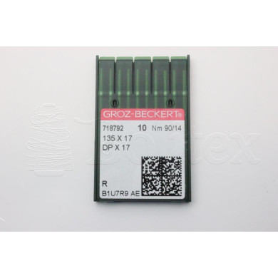 Dez Agulhas GROZ-BECKERT - 135X17/DPX17    90 Dez Agulhas GROZ-BECKERT - 135X17/DPX17    90