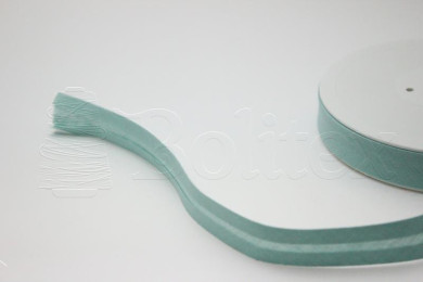 Fita vies 18mm 50%alg. 50%poly. refª 2010F Cor 123 verde claro