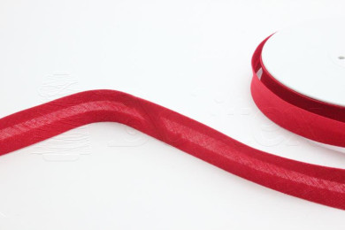 Fita vies 18mm 50%alg. 50%poly. refª 2010F Cor 28 vermelho