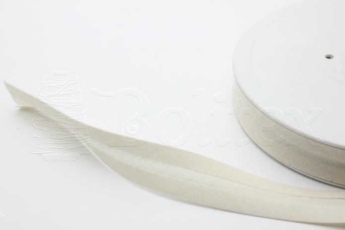 Fita vies 18mm 50%alg. 50%poly. refª 2010F Cor 61 bege