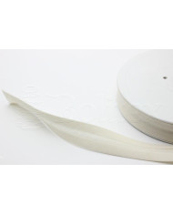 Fita vies 18mm 50%alg. 50%poly. refª 2010F Cor 61 bege