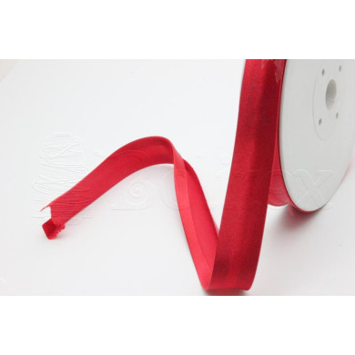 Fita cetim 100% poly. 18mm cor 30 vermelho