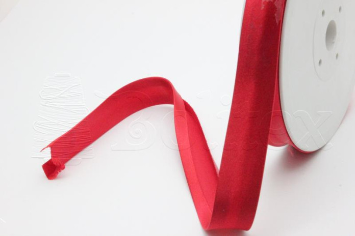 Fita cetim 100% poly. 18mm cor 30 vermelho