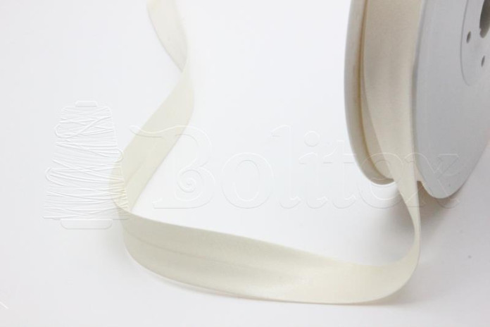 Fita cetim 100% poly. 18mm cor 61 bege