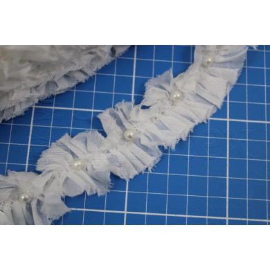 Folho com perolas 35mm ref. 333057.35 cor 1 branco