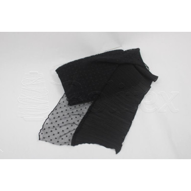 Tira plissada c/tule 135mm ref. 333728 cor 2 preto