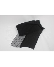 Tira plissada c/tule 135mm ref. 333728 cor 2 preto