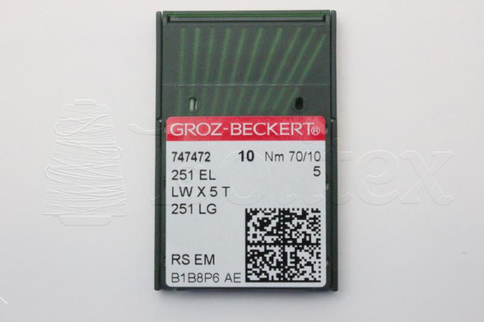 Dez Agulhas GROZ BECKERT - 251EL/300GEB/29BNL 70