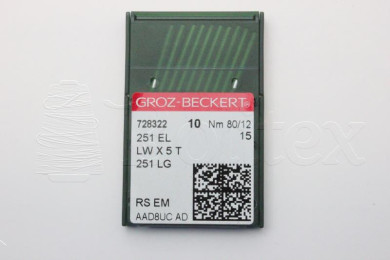 Dez Agulhas GROZ BECKERT - 251EL/300GEB/29BNL 80